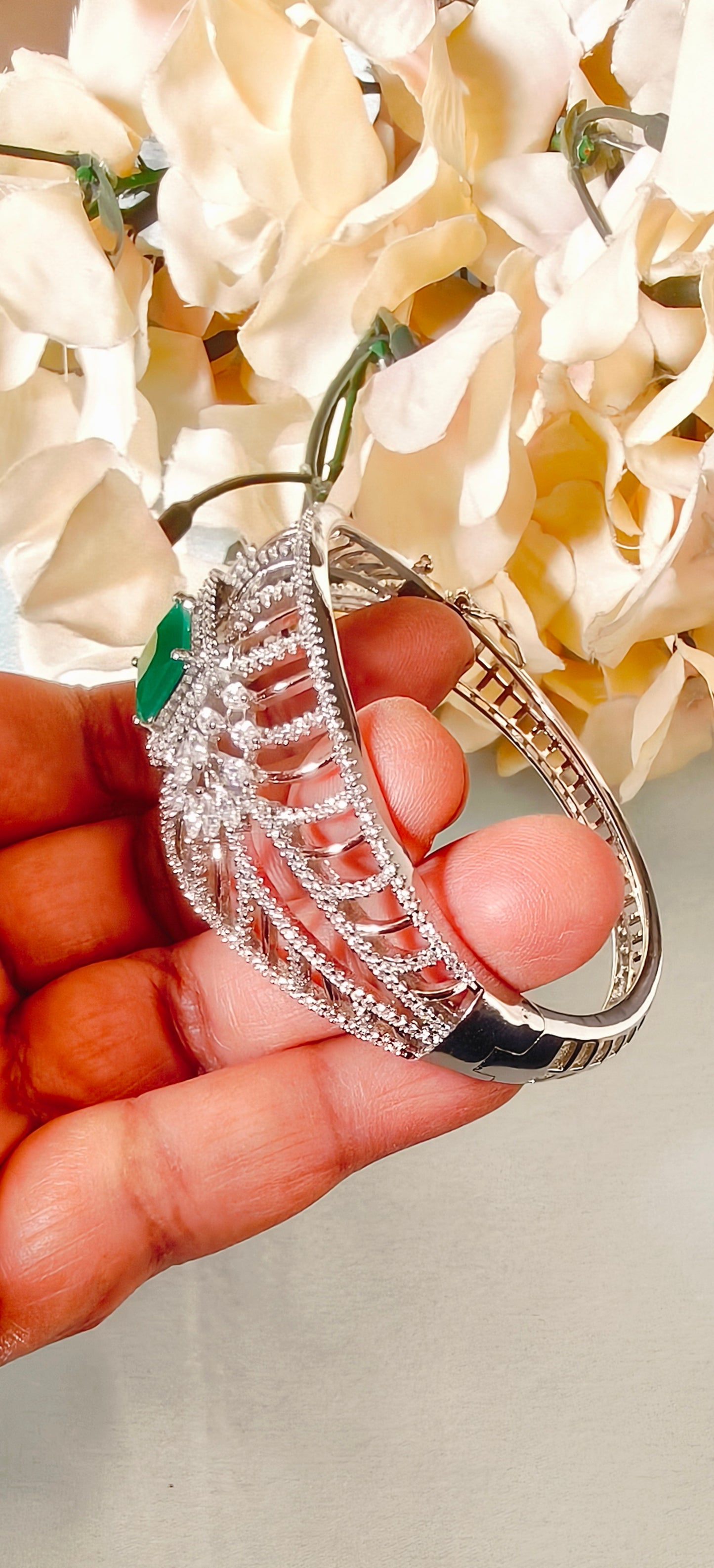 Green American Diamond Bracelet