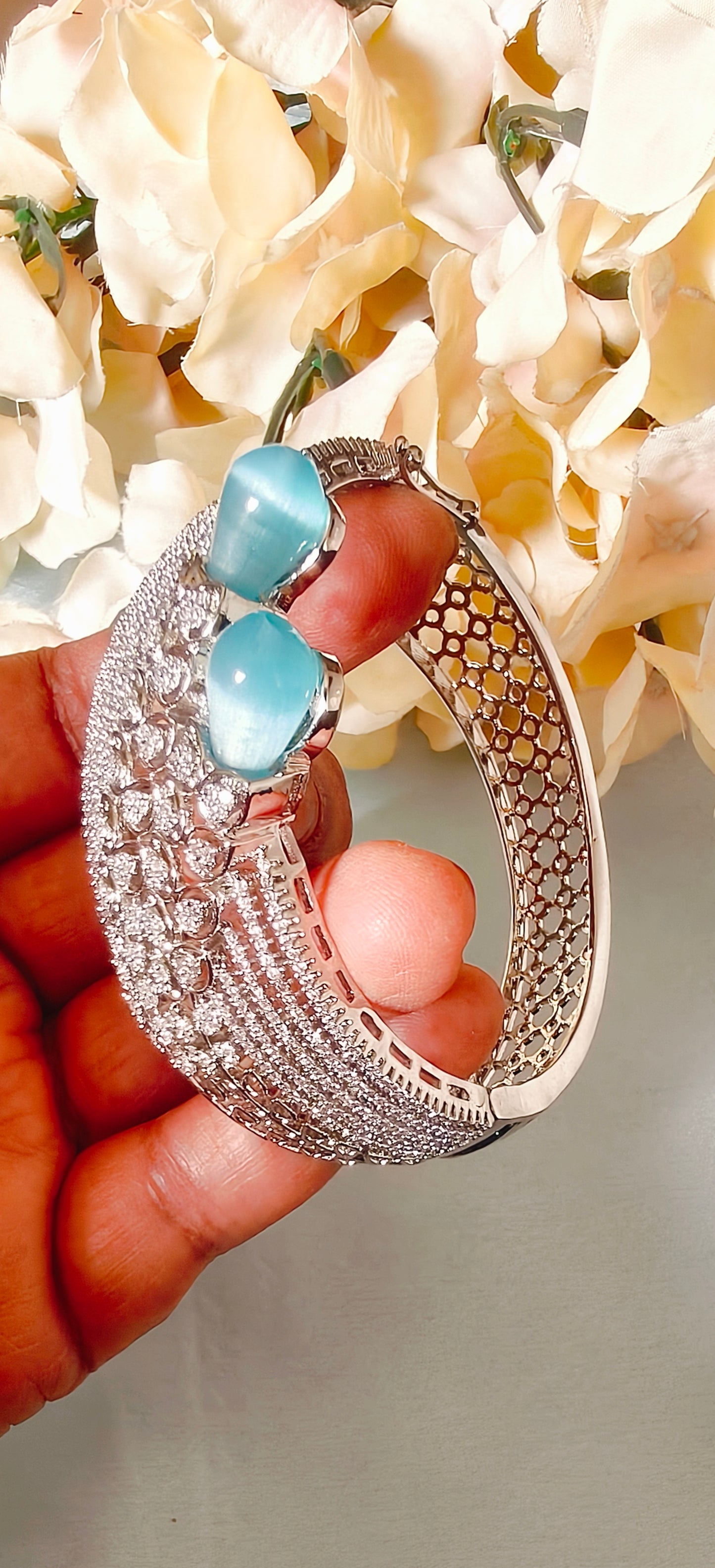 Light Blue American Diamond Bracelet