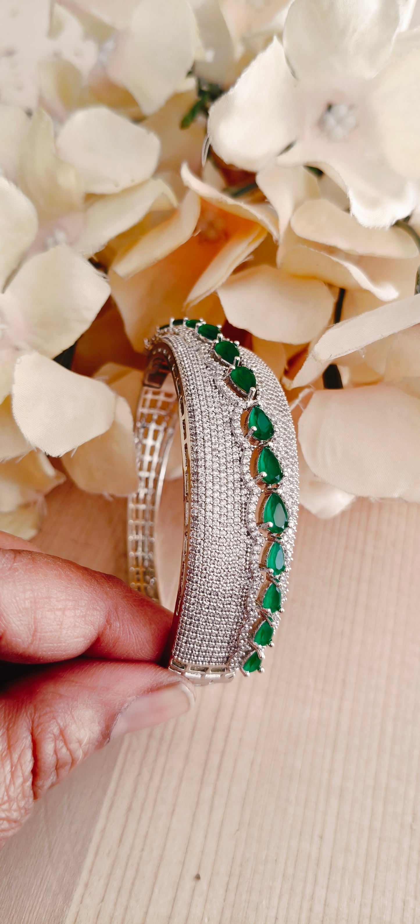 Emerald American Diamond Bracelet