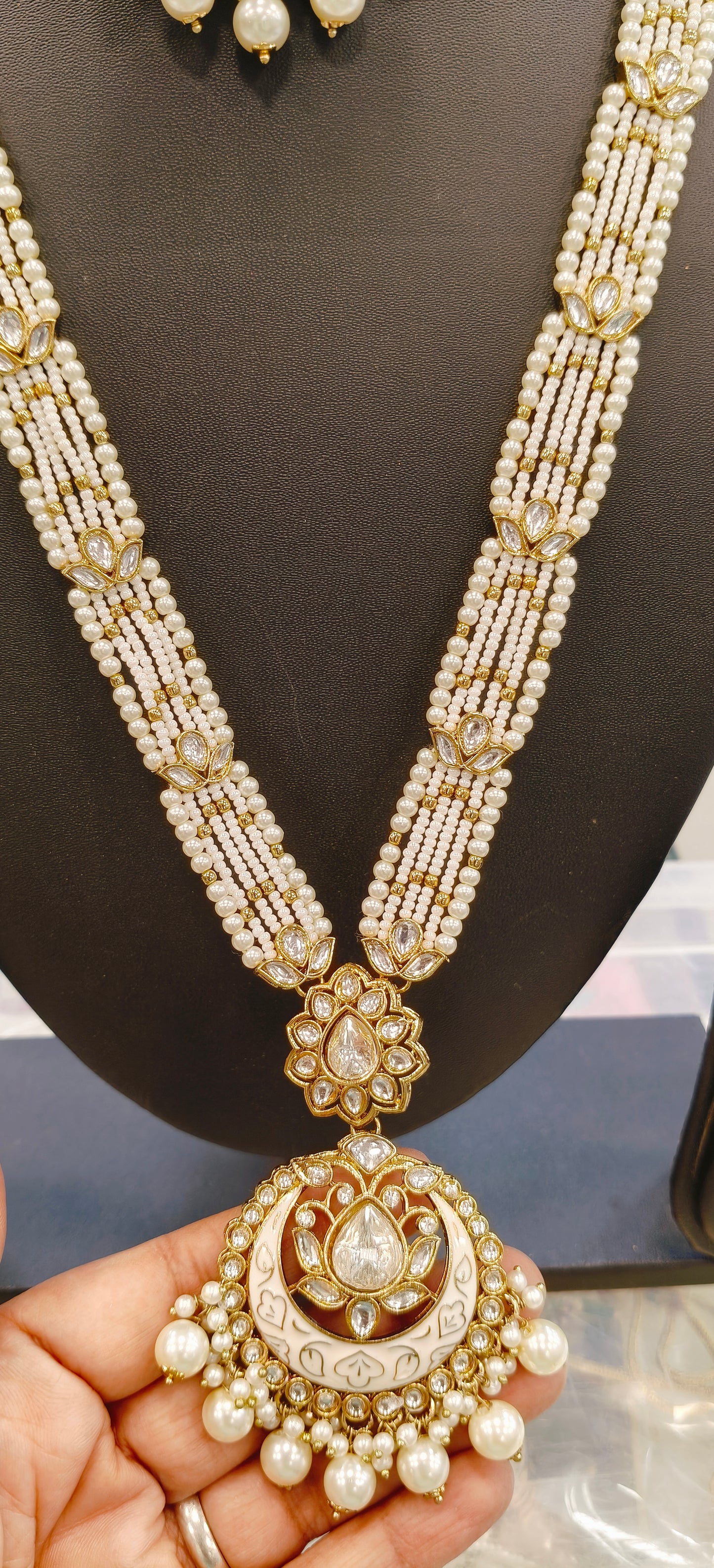 Long Meenakari Kundan Necklace
