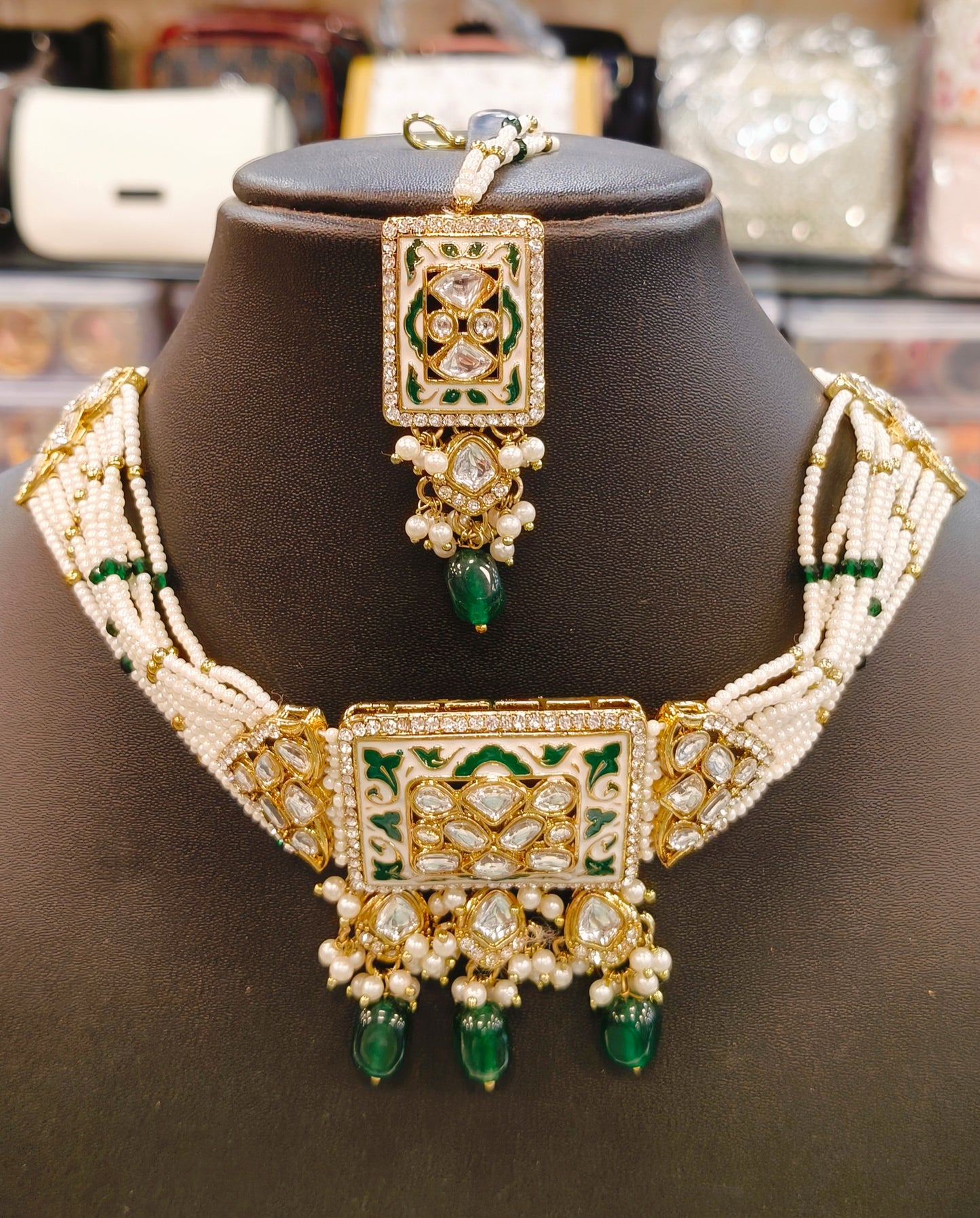 Meenakari Kundan Choker Necklace