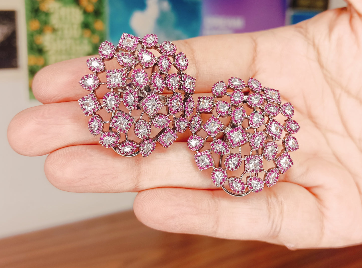 Crystal Stone Earrings