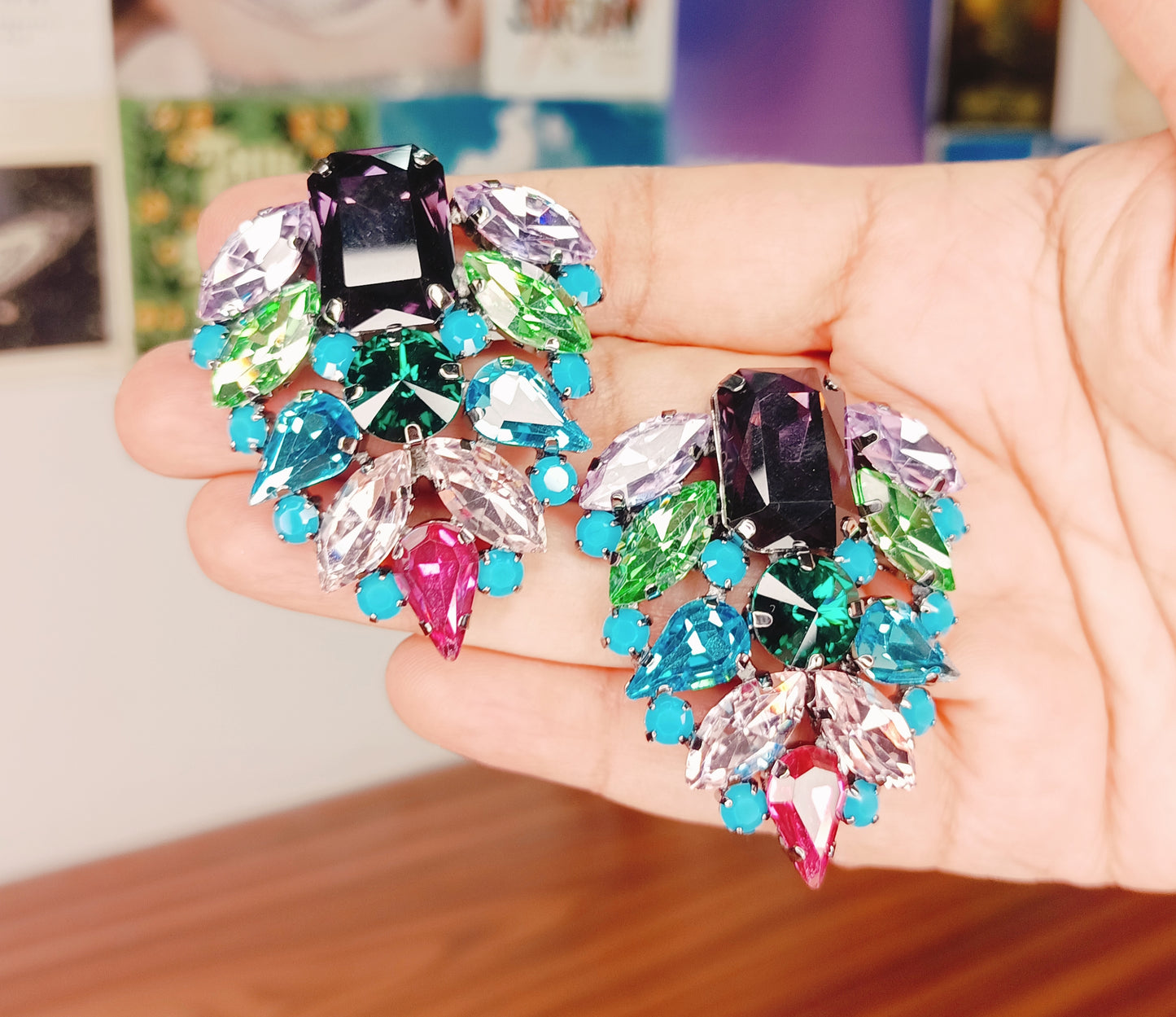Crystal Stone Earrings