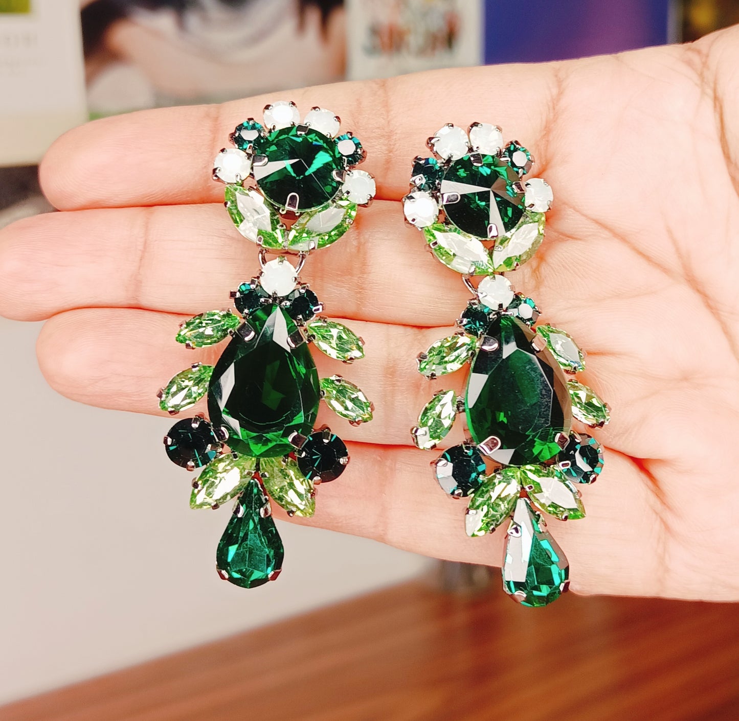 Crystal Stone Earrings