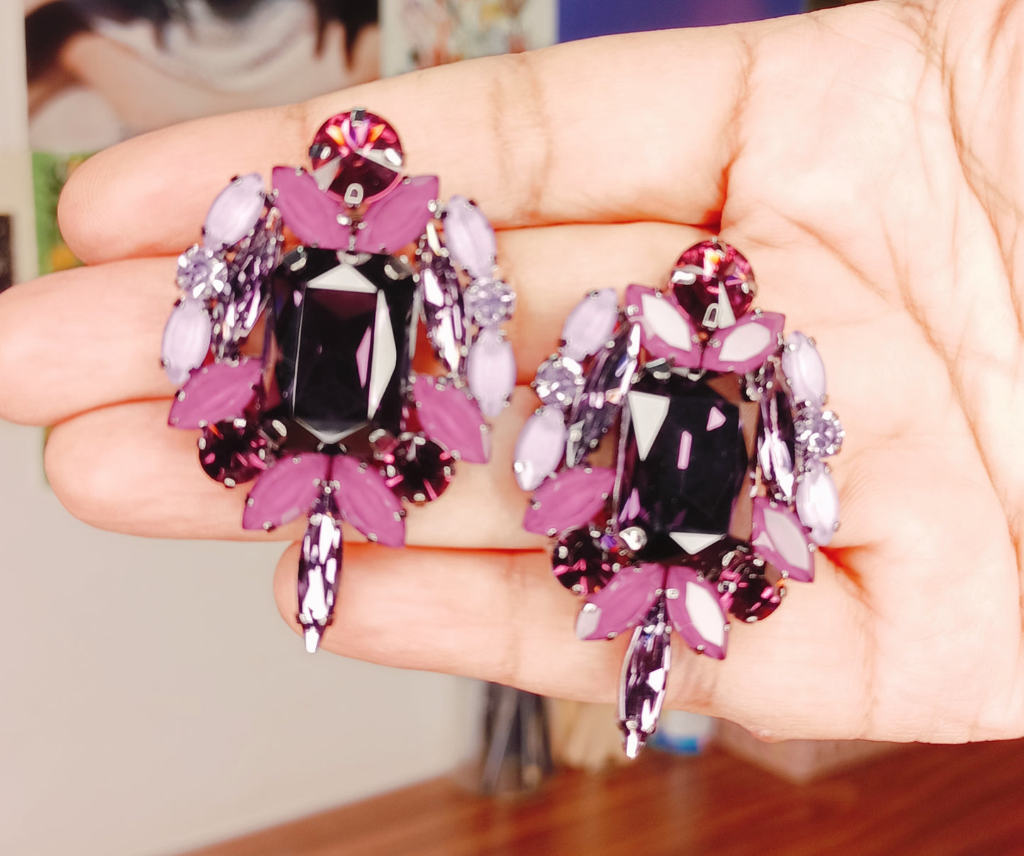 Crystal Stone Earrings