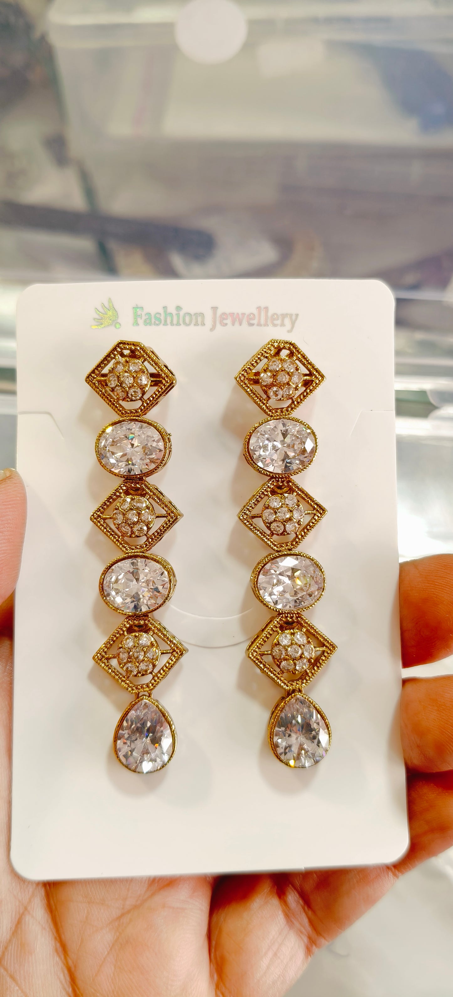 Golden and Copper Colour Earrings.