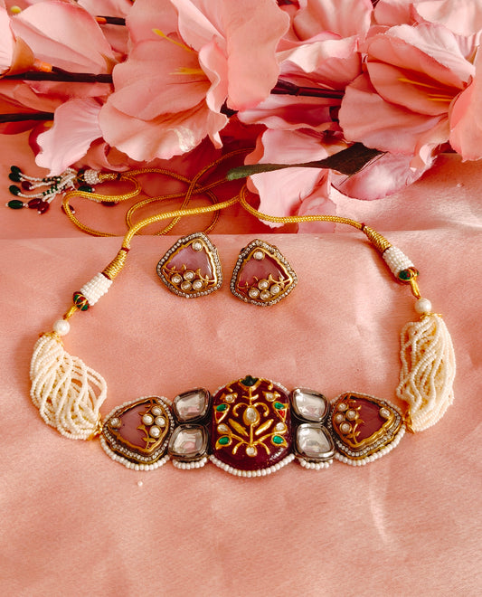 Rajwadi Choker Necklace