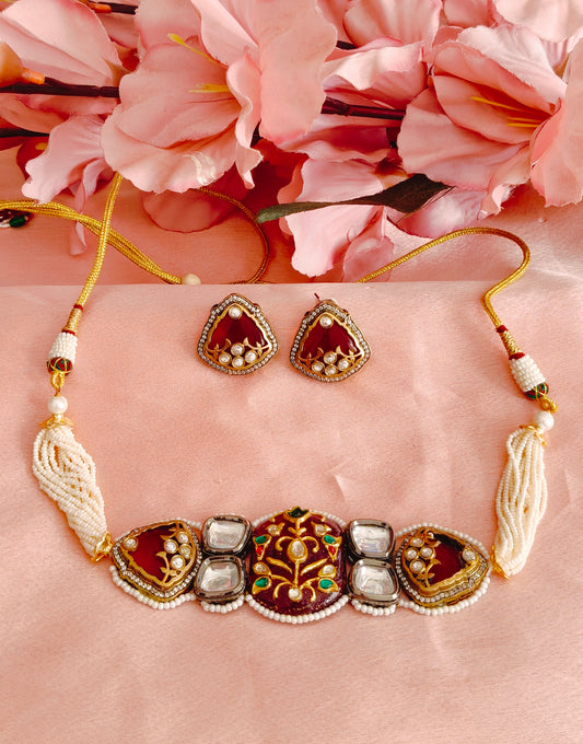 Rajwadi Choker Necklace
