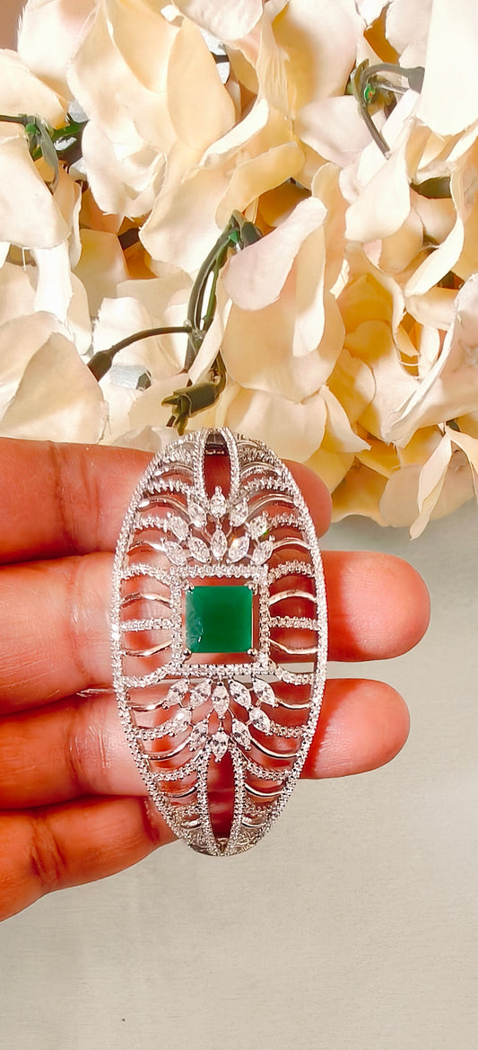 Green American Diamond Bracelet