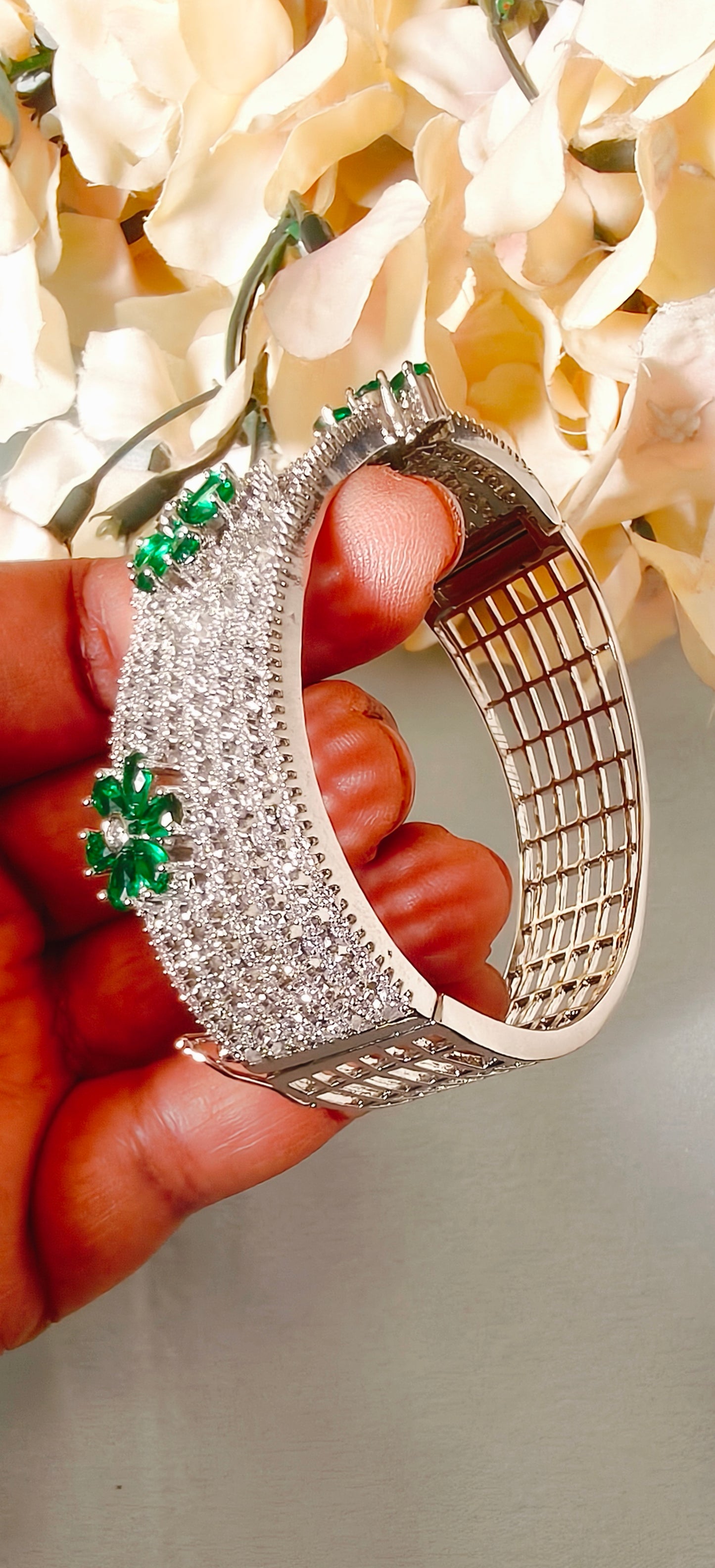 Emerald American Diamond Bracelet
