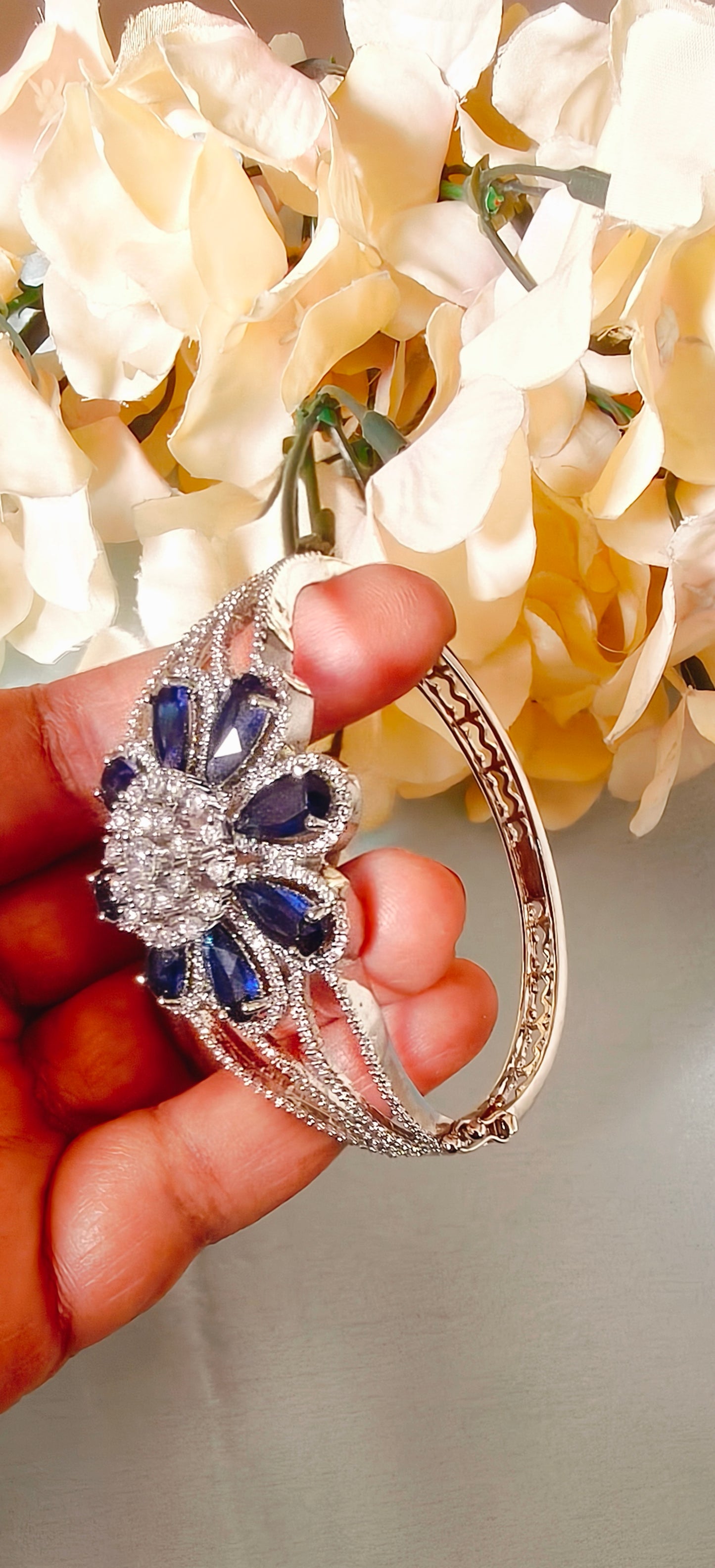 Blue American Diamond Bracelet