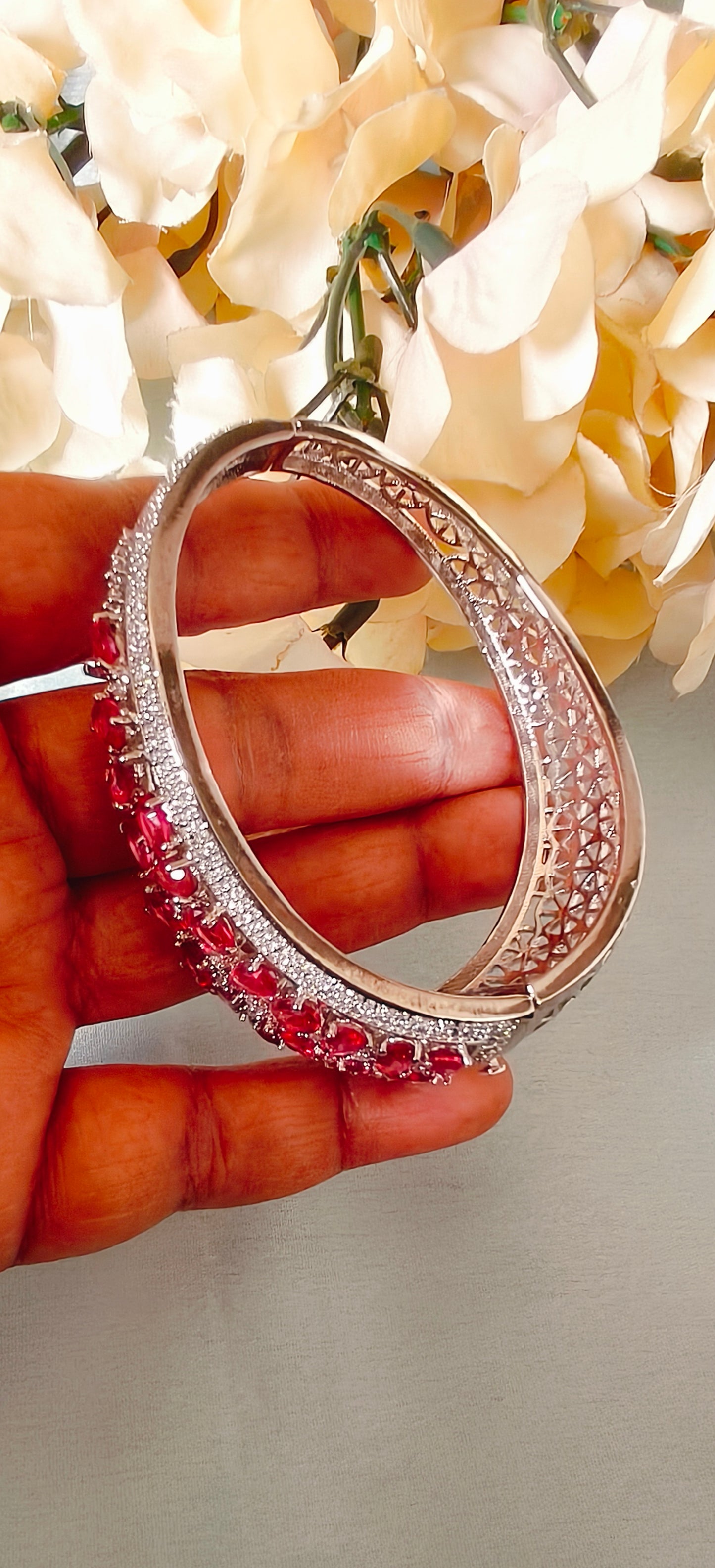 Ruby American Diamond Bracelet