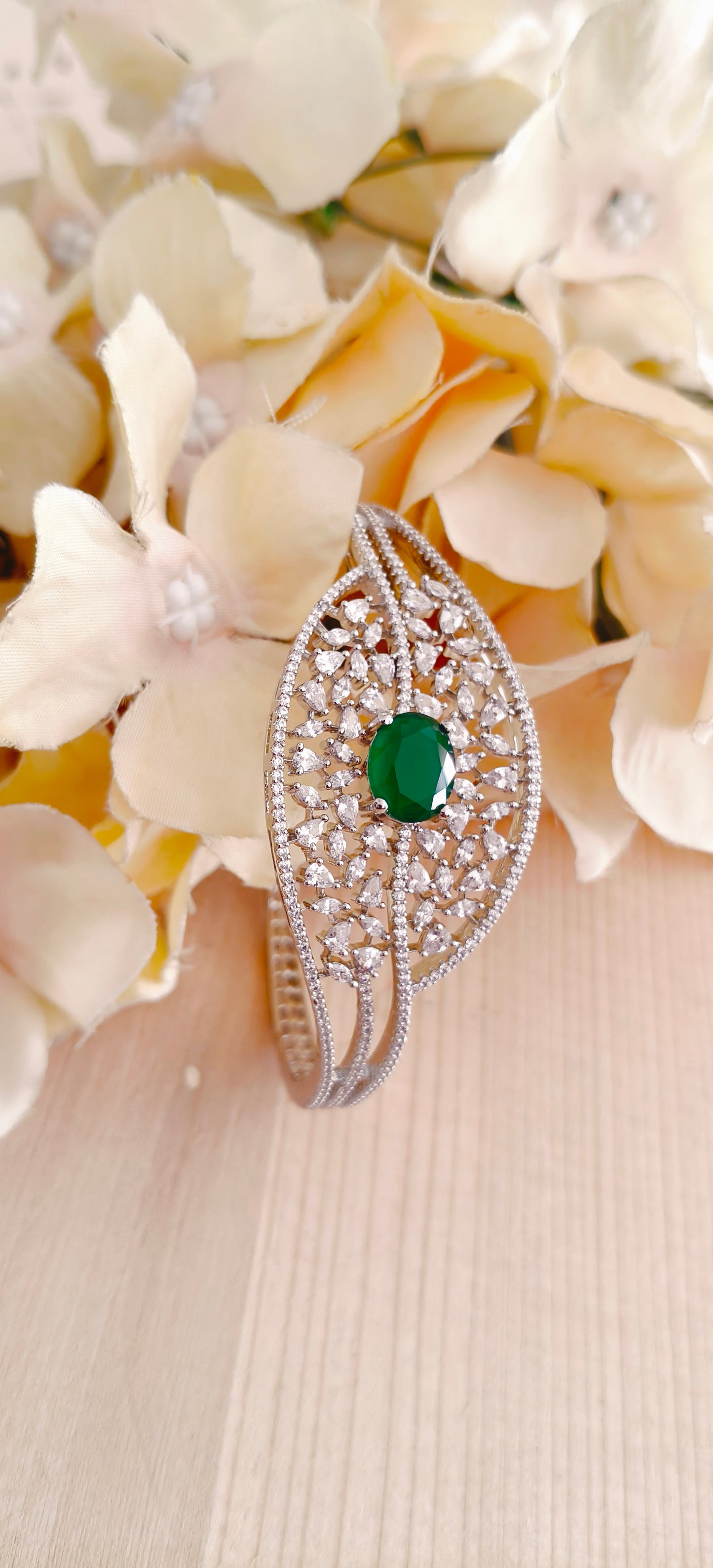 Emerald American Diamond Bracelet