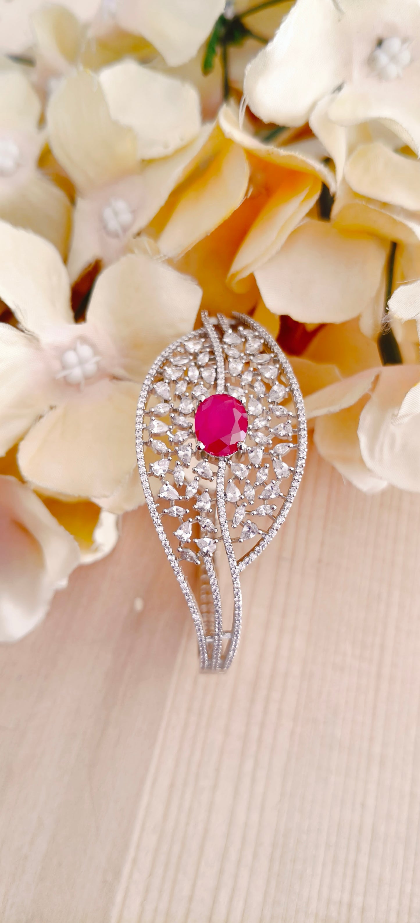 Ruby Amercian Diamond Bracelet