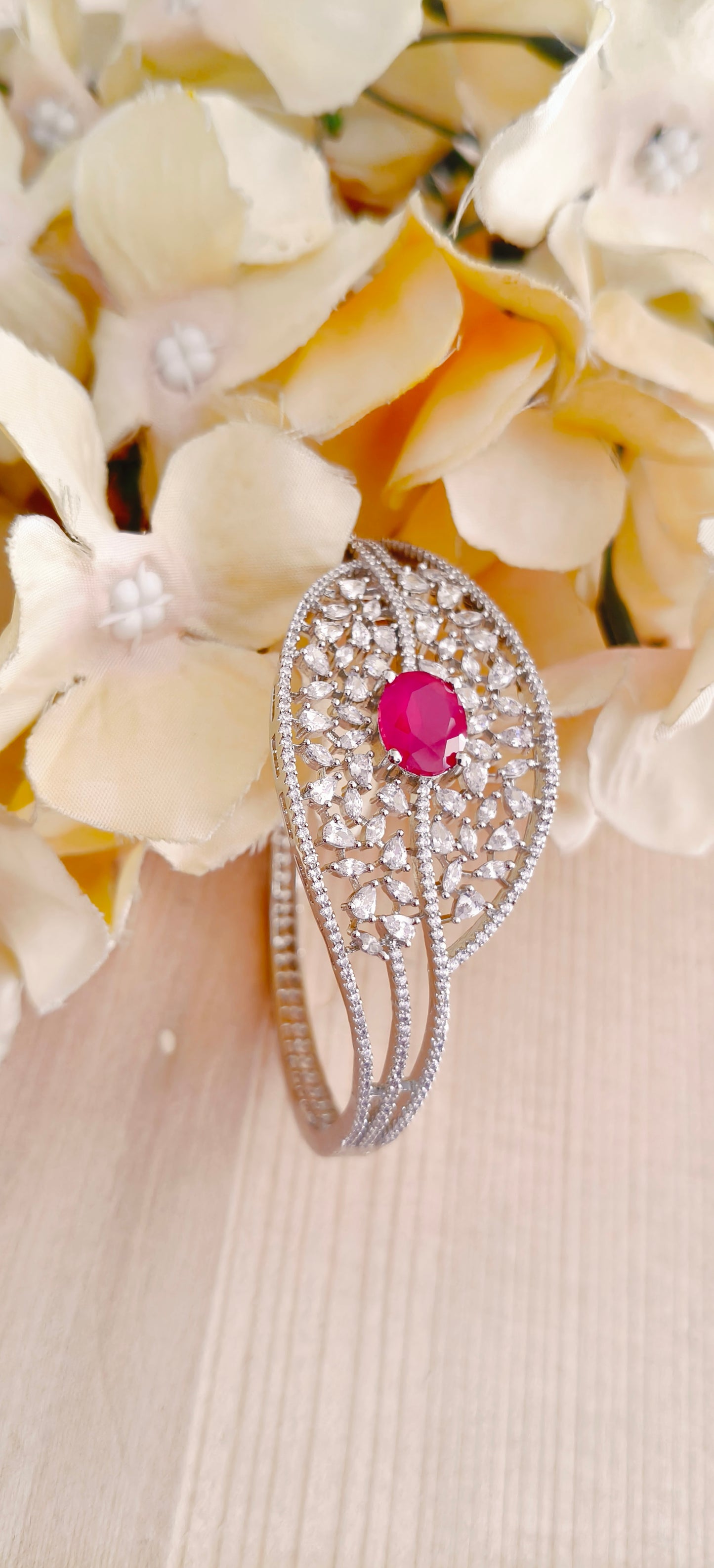 Ruby Amercian Diamond Bracelet