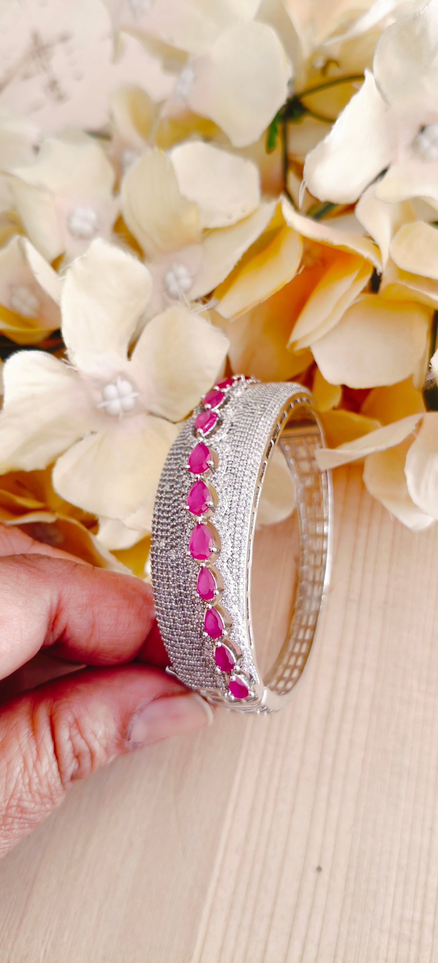 Ruby American Diamond Bracelet
