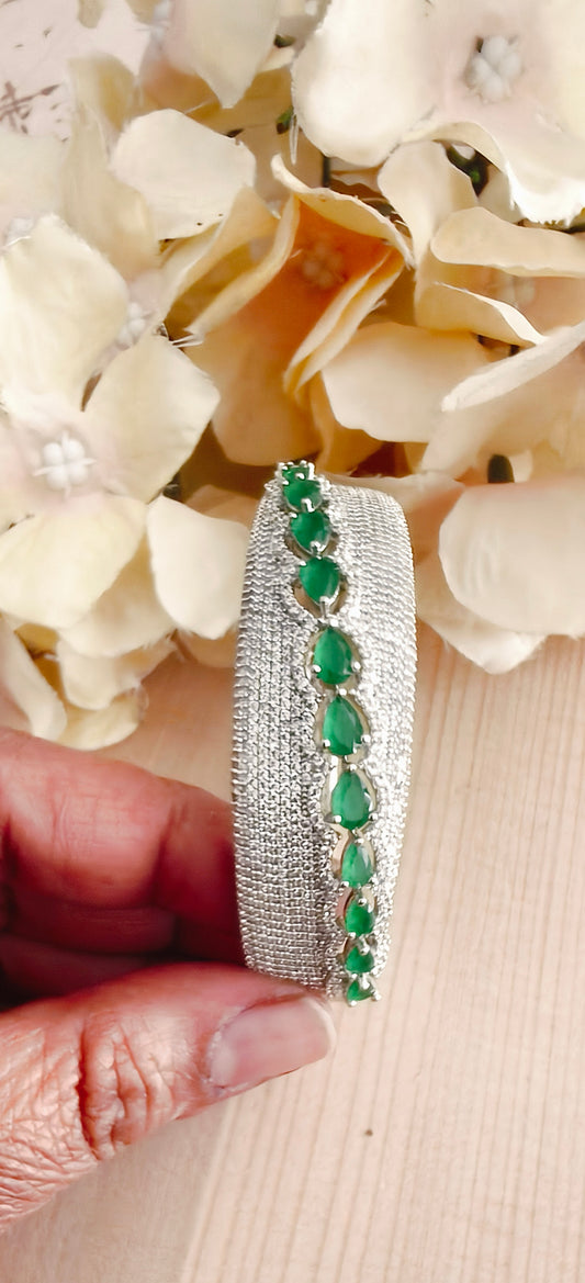 Emerald American Diamond Bracelet