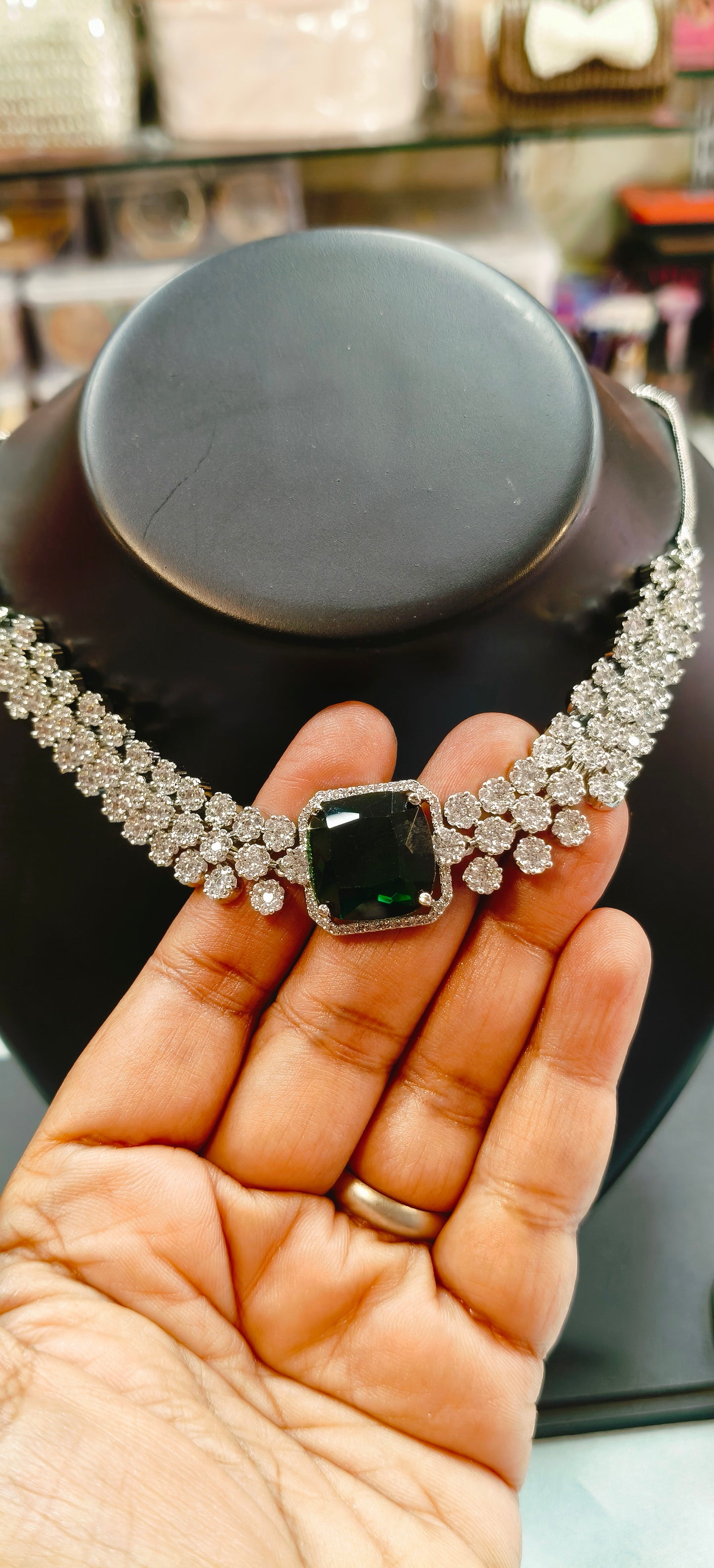 American Diamond Necklace Set