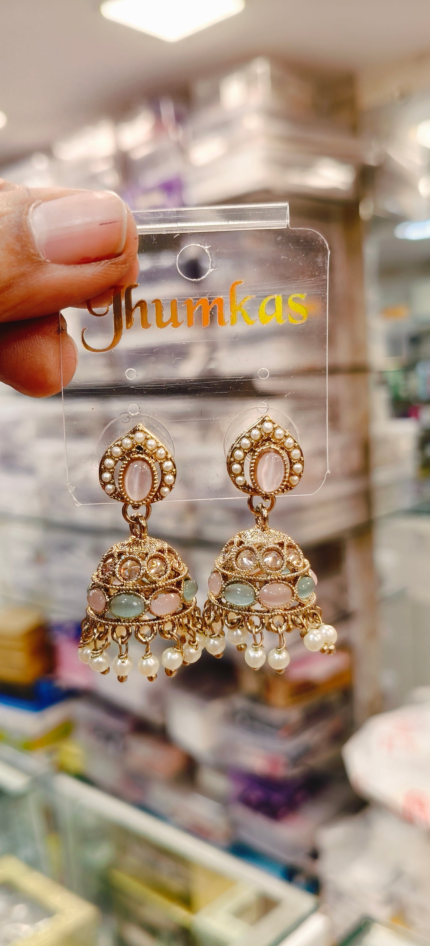 Short Multicolored Earrings