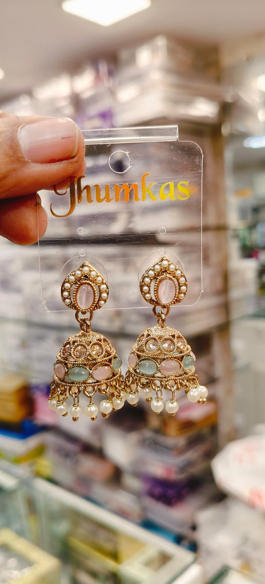 Short Multicolored Earrings