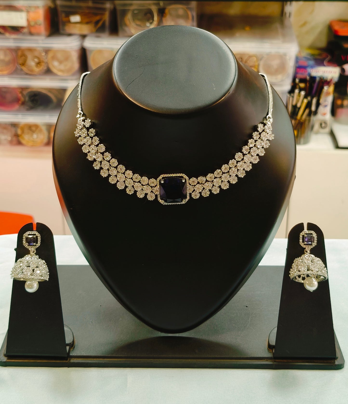 American Diamond Necklace Set