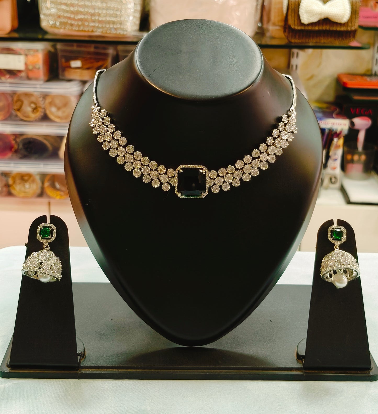 American Diamond Necklace Set