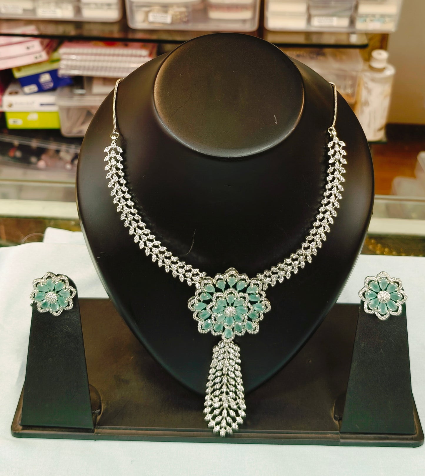 American Diamond Necklace Set