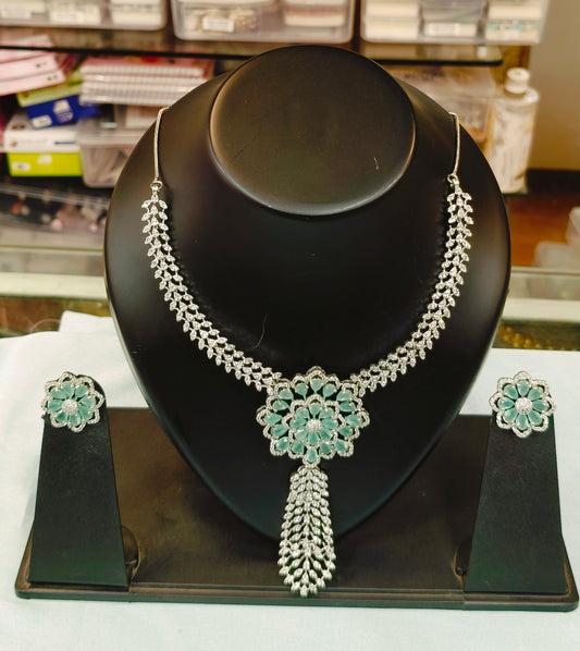 American Diamond Necklace Set