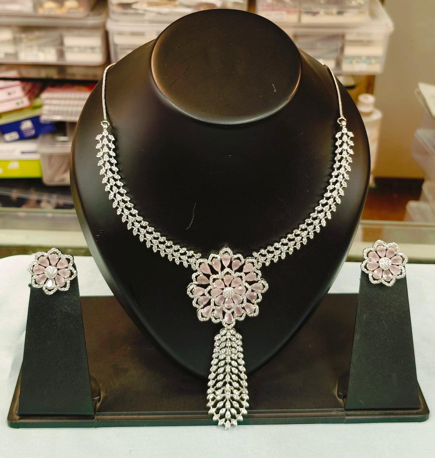 American Diamond Necklace Set