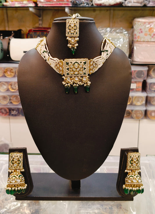 Meenakari Kundan Choker Necklace