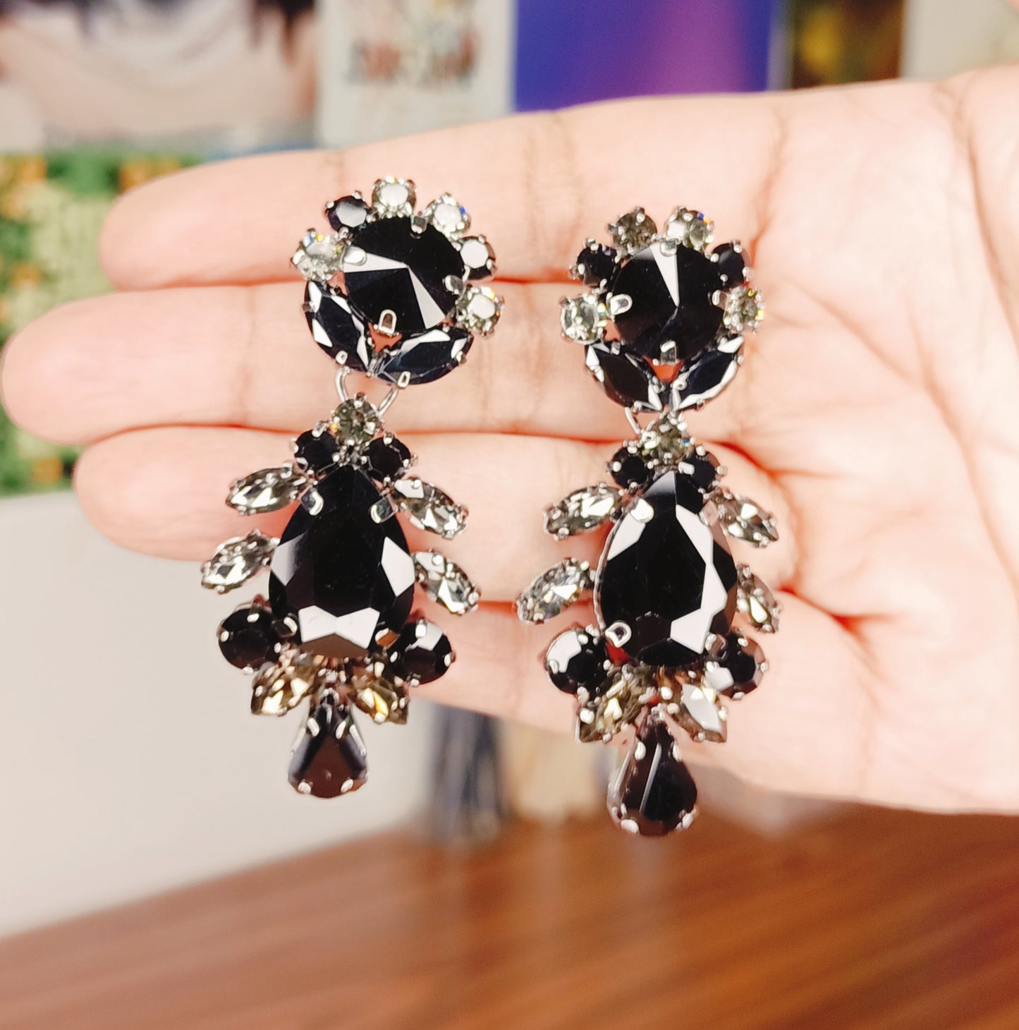 Crystal Stone Earrings