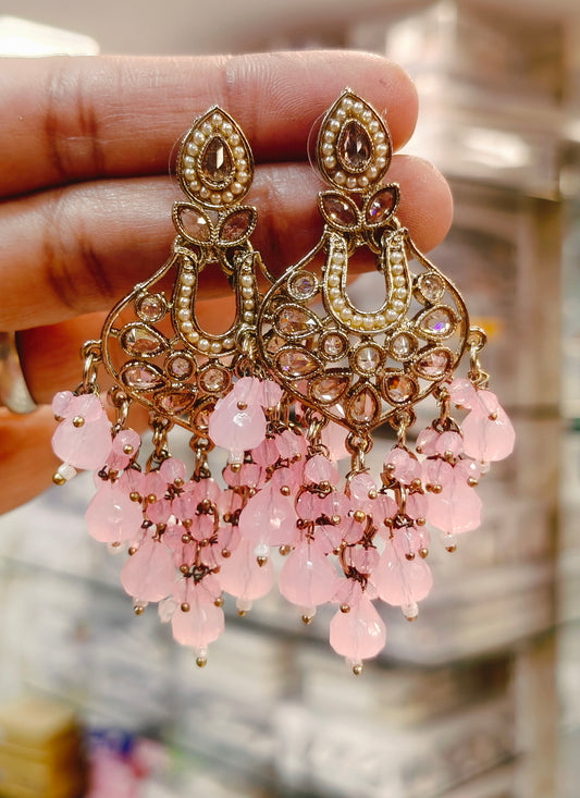 Kundan Chandbali Earrings.