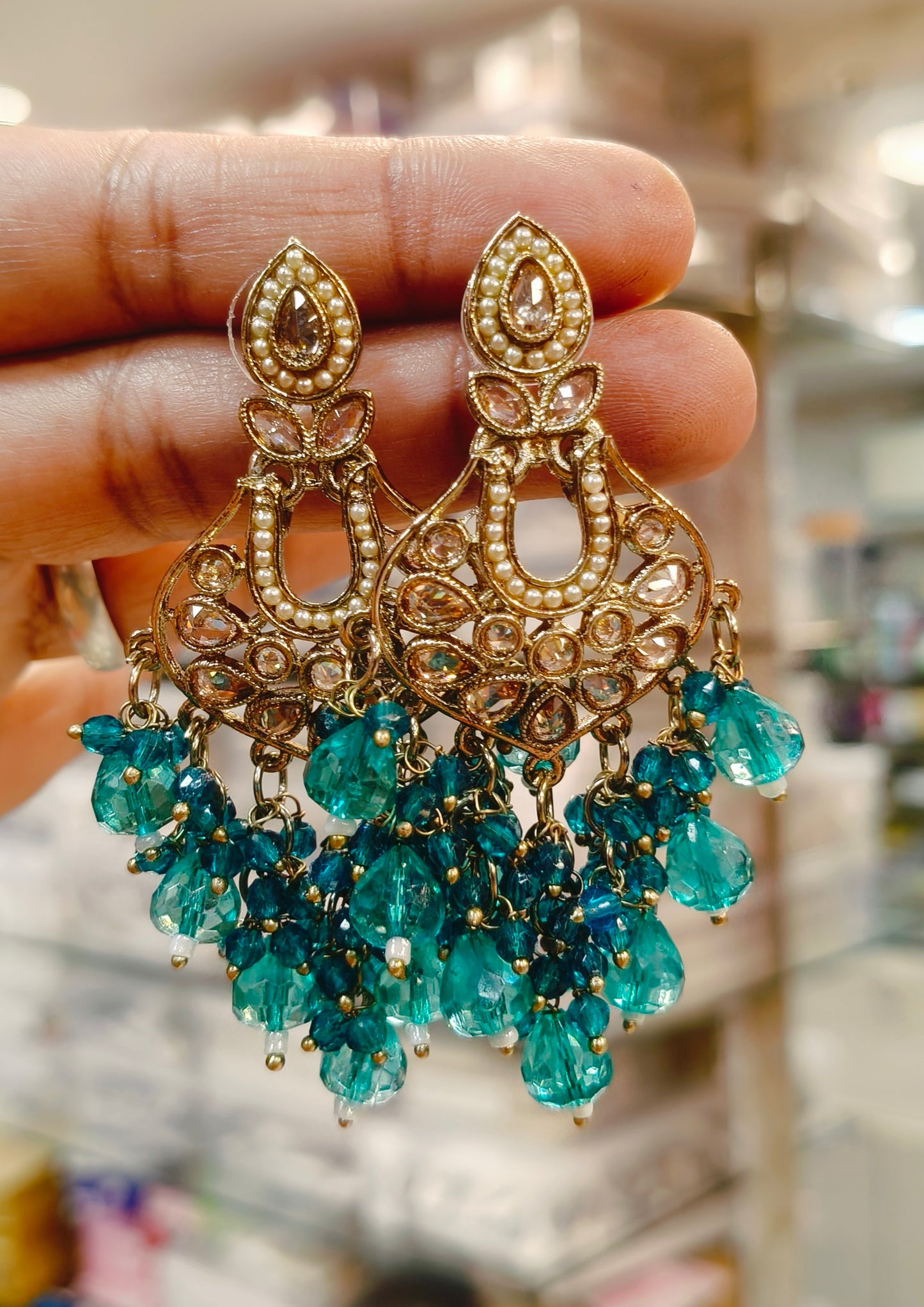 Kundan Chandbali Earrings