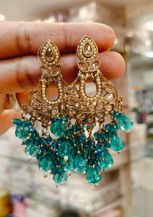 Kundan Chandbali Earrings