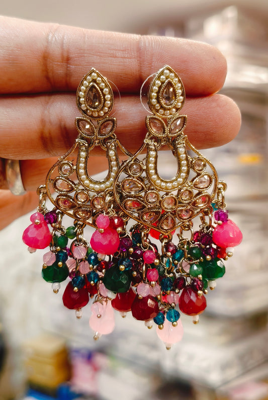 Kundan Chandbali Earrings