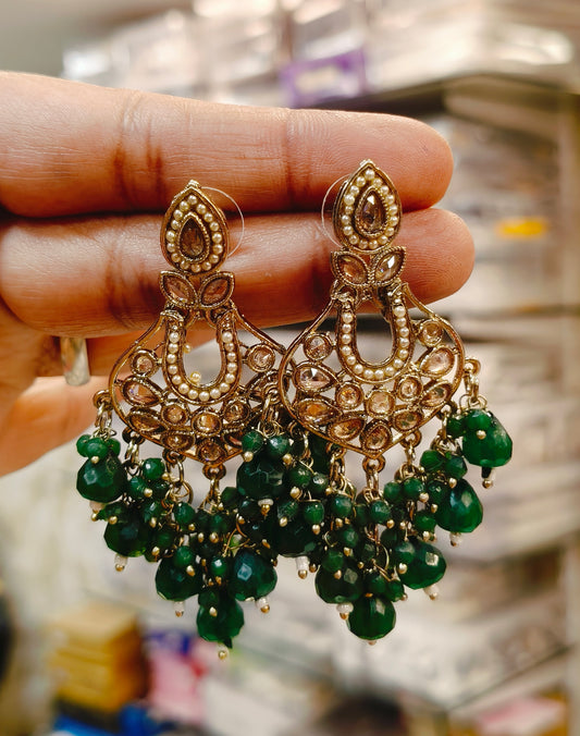 Kundan Chandbali Earrings