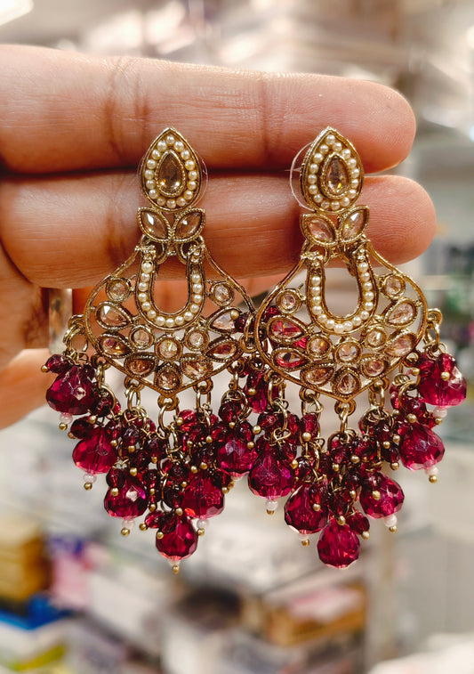 Kundan Chandbali Earrings
