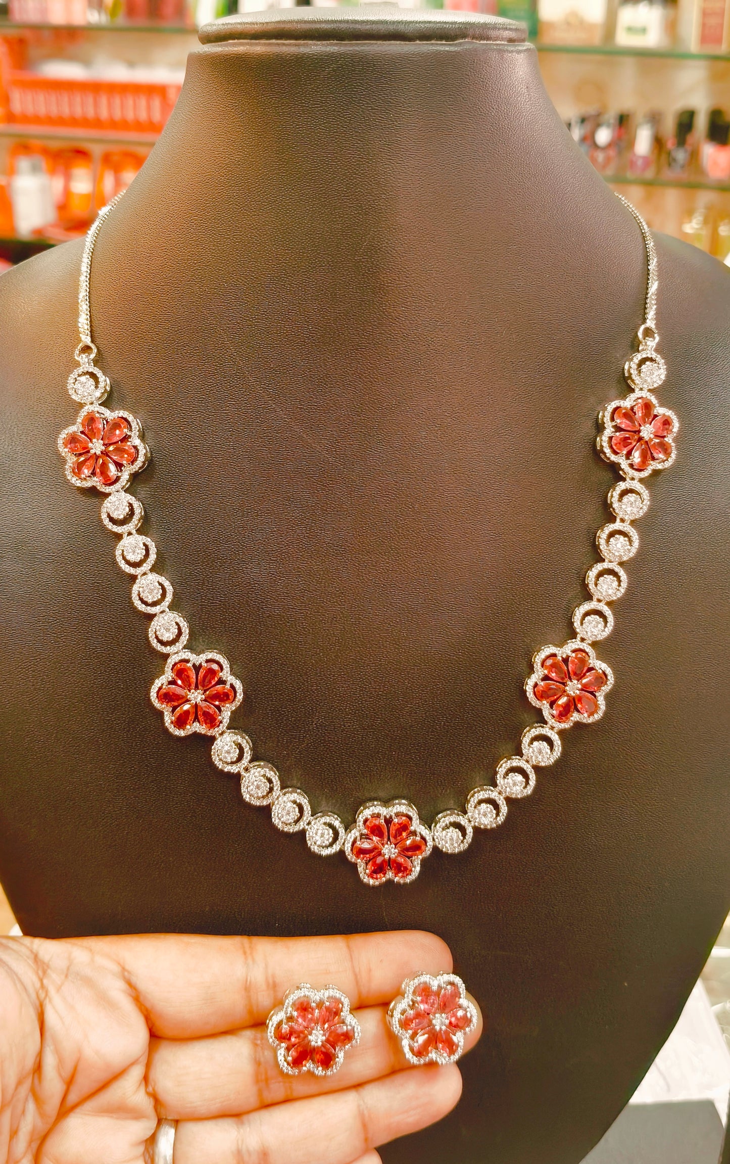 Ruby Diamond Necklace