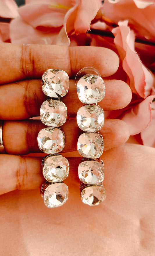 Silver Stone Earrings