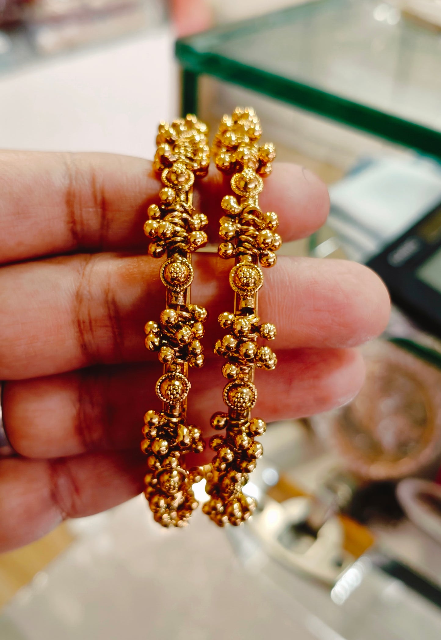 Gold Plated Bangles in 2.6 Size.