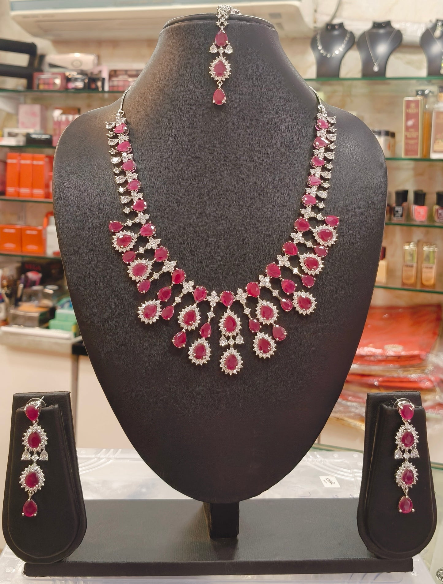 Ruby Diamond Necklace